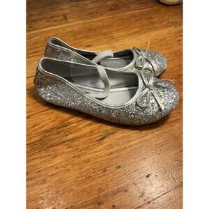 funtasma glitter silver ballet flats girl size 13